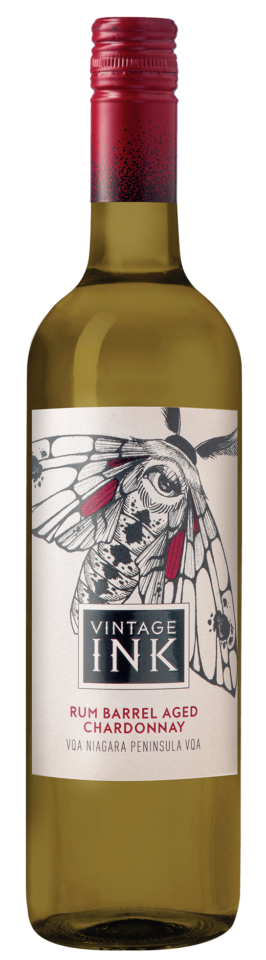 an image of Vintage Ink Rum Barrel Aged Chardonnay VQA