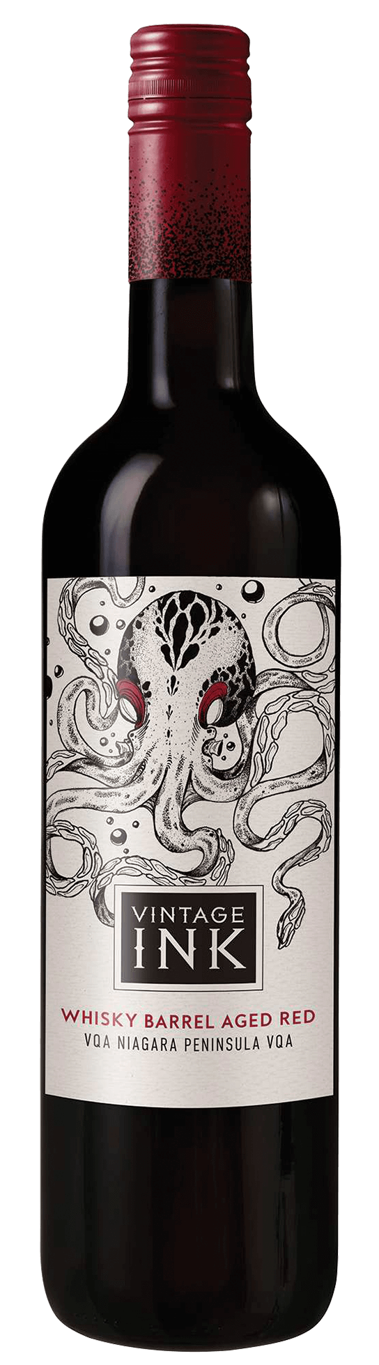an image of Vintage Ink Whisky Barrel Aged Red VQA